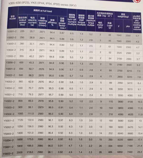 Y、YKS、YKK系列6KV中型高壓三相異步電動(dòng)機(jī)